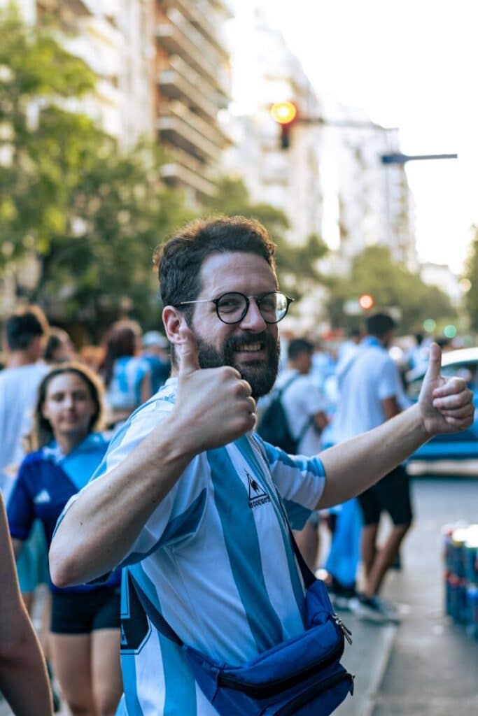 Best Places to Watch World Cup 2026 Matches Live: Top Spots If You Have No Ticket 7 Football fan enjoying the atmosphere during a World Cup viewing event in the city