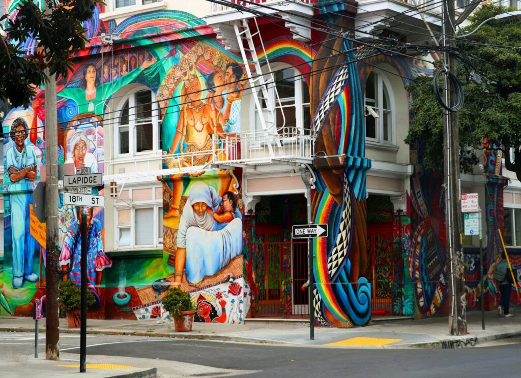 Top Things to Do in San Francisco During the World Cup 2026 10 Colorful murals covering buildings in Clarion Alley San Francisco