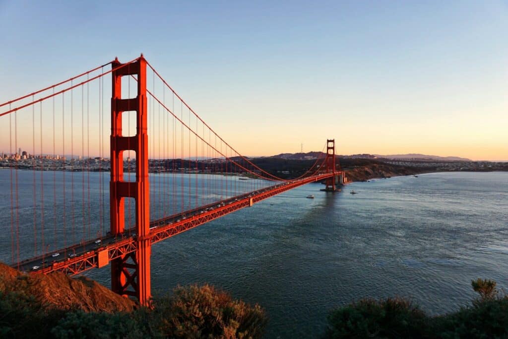 Top Things to Do in San Francisco During the World Cup 2026 4 Golden Gate Bridge at sunset with views over the bay and coastline