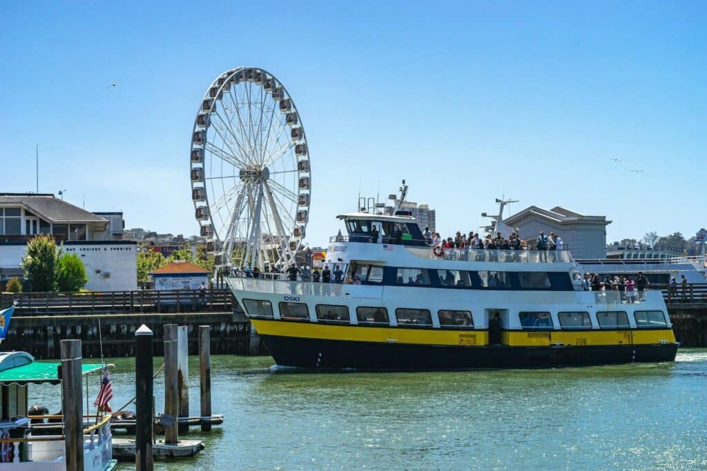 Top Things to Do in San Francisco During the World Cup 2026 22 ferry boat crossing San Francisco Bay near the waterfront and pier