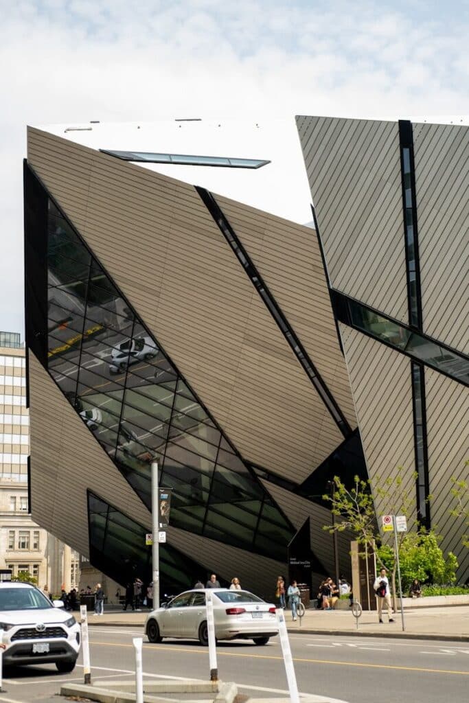 Royal Ontario Museum in Toronto with the iconic Michael Lee-Chin Crystal exterior