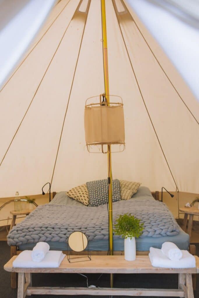 World Cup 2026 Places to Stay When Everything’s Fully Booked 5 Luxury glamping tent interior for Where to Stay if Everything Is Fully Booked: Smart Alternatives for the World Cup 2026