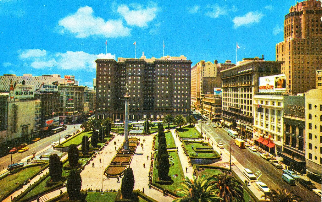 Top Things to Do in San Francisco During the World Cup 2026 2 Union Square in San Francisco with palm trees and central plaza