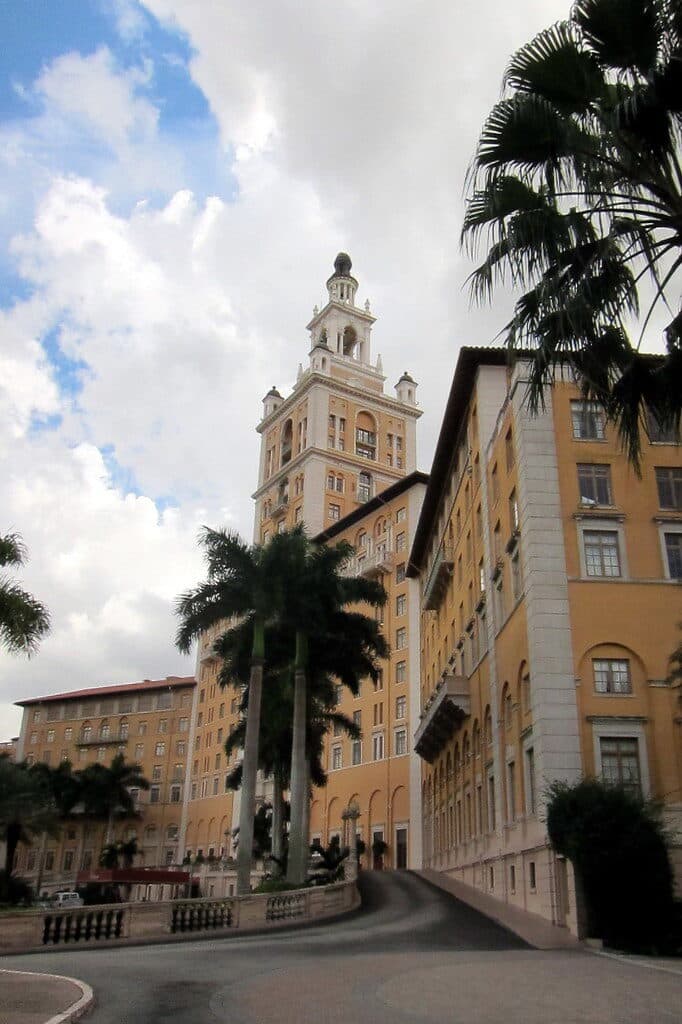 Biltmore Hotel in Coral Gables Miami with historic Mediterranean-style architecture