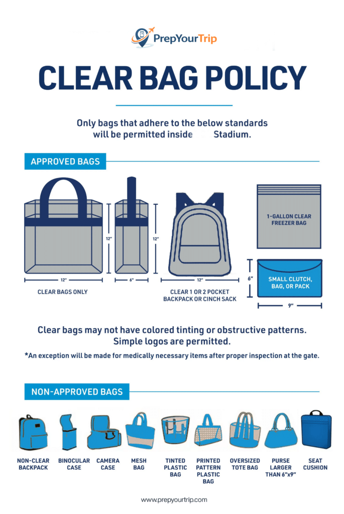 clear bag policy world cup 2026