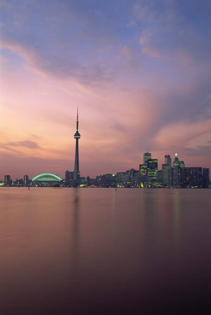 Toronto skyline with CN Tower at sunset during the World Cup 2026 Travel Guide