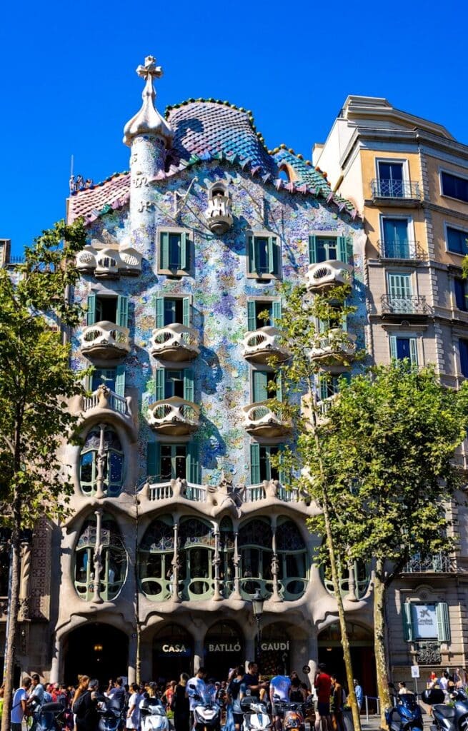 Casa Batllo Barcelona street architecture Spain