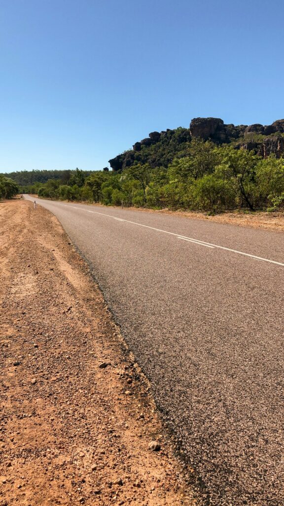 Winding road through Litchfield National Park in the Northern Territory