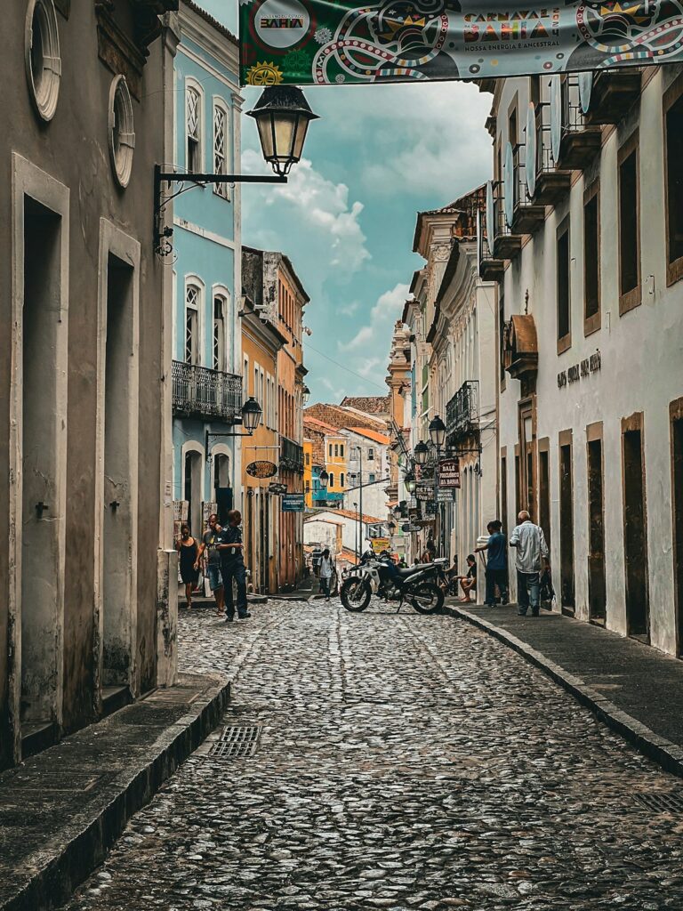 Historic street in Salvador, Bahia
