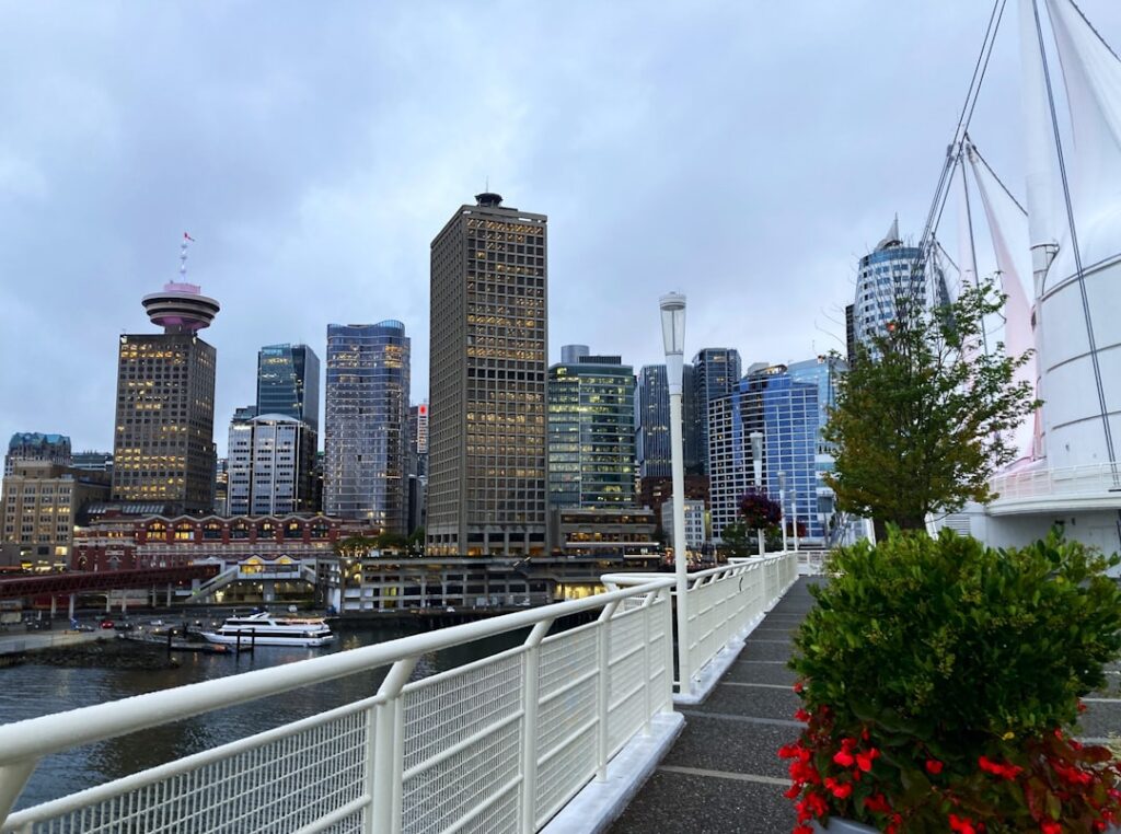 Canada Place building in Vancouver's waterfront district