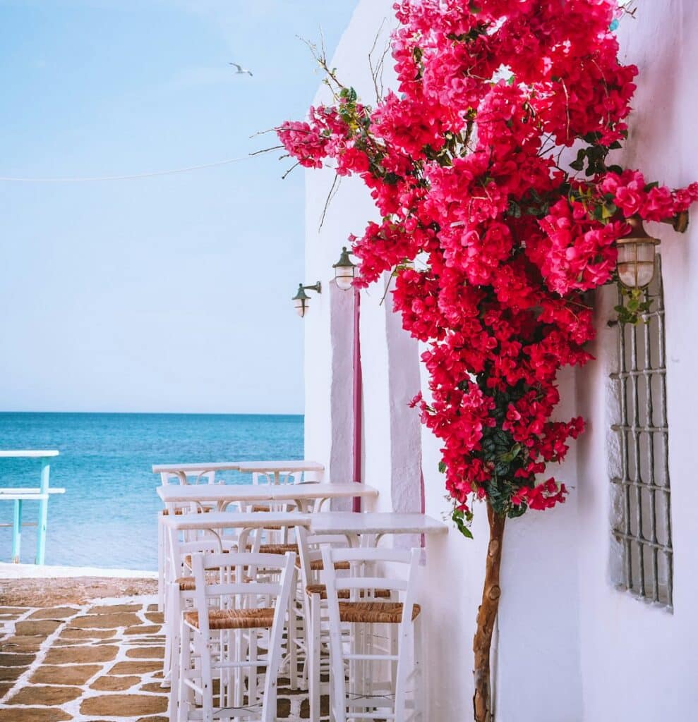 Alternatives to Santorini: Less Crowded Greek Islands Worth Visiting 11 Outdoor dining table set beside the sea in the Cyclades
