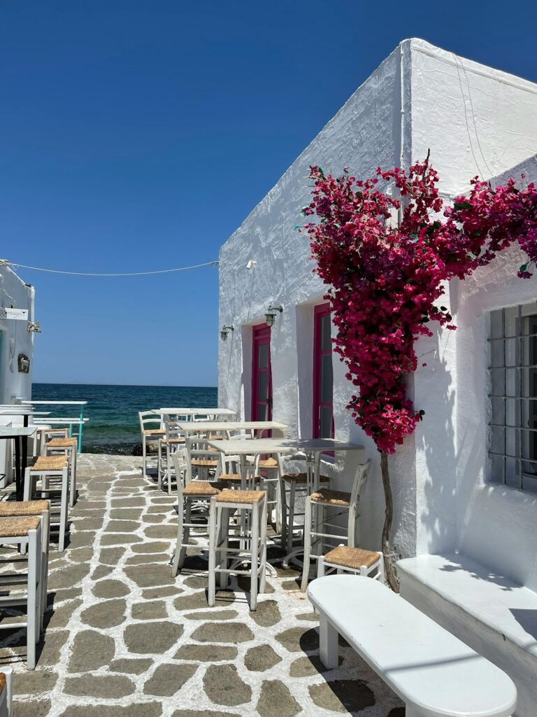 Alternatives to Santorini: Less Crowded Greek Islands Worth Visiting 12 Traditional Cycladic architecture in a coastal village square