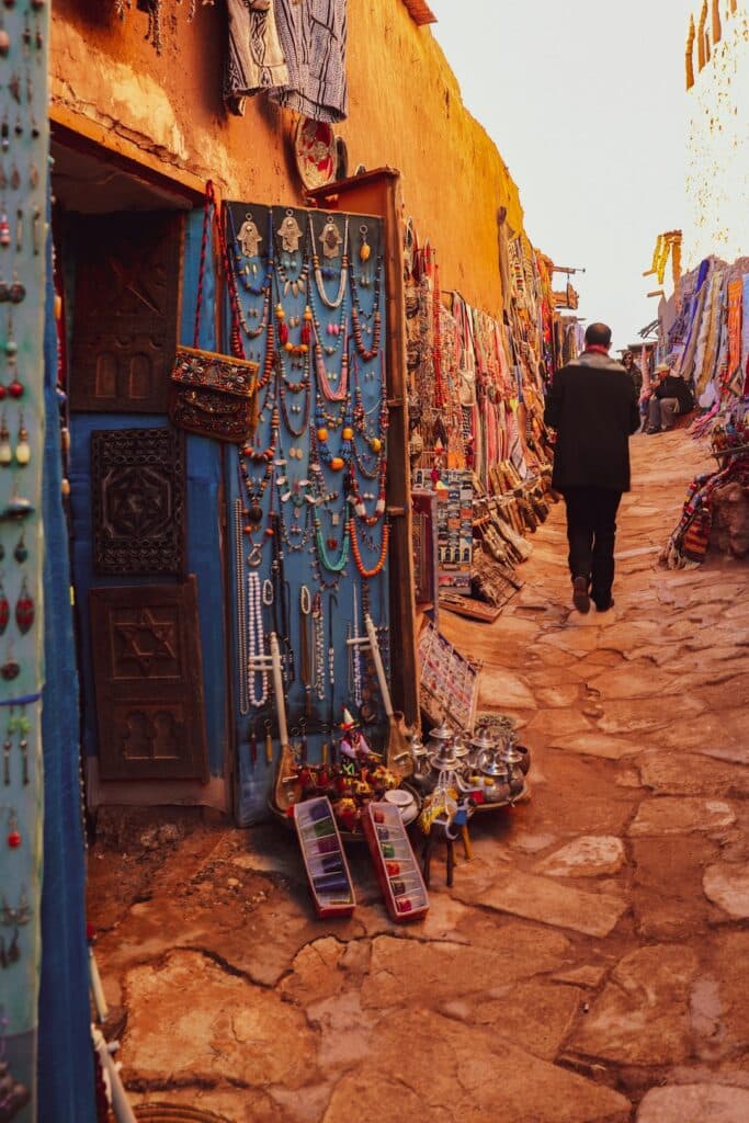 traveler checking mobile data morocco usage on a smartphone