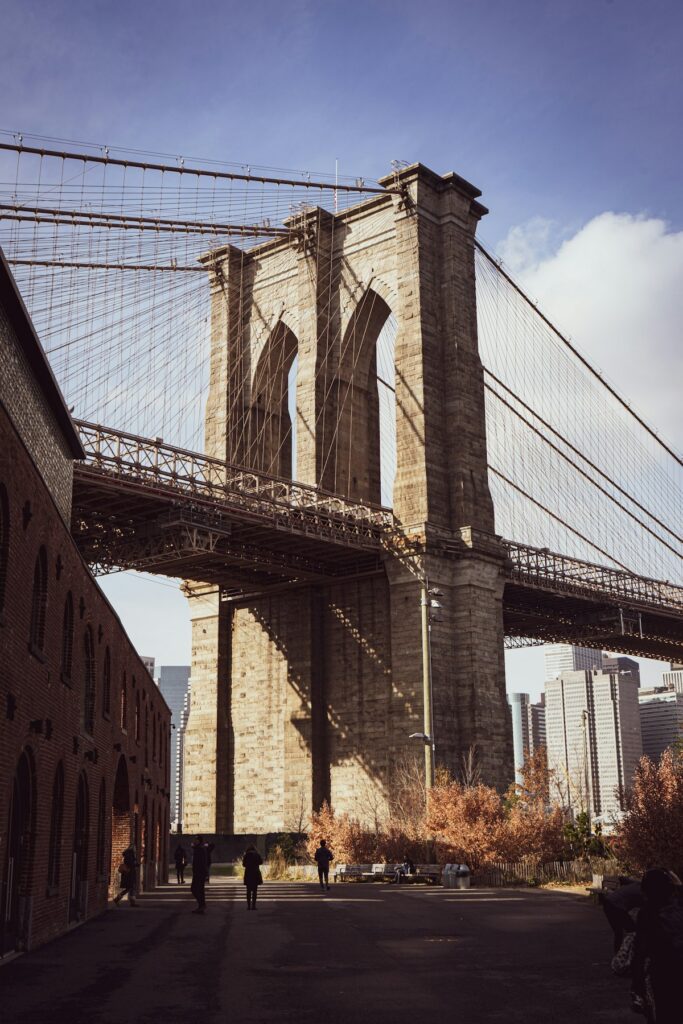 Brooklyn Bridge viewed during a New York City walk