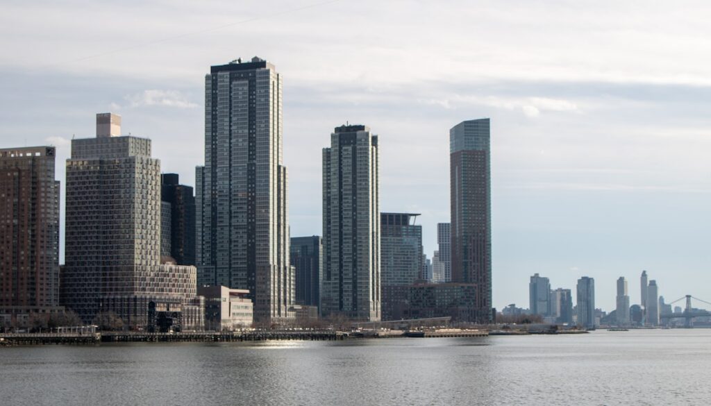Long Island City waterfront viewed from Roosevelt Island