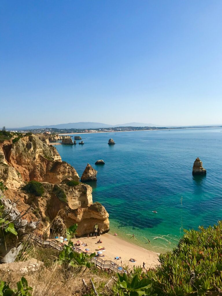 Best Beaches in Portugal: A Guide to the Country's Top Coastal Spots 4 Stretch of Algarve coastline with cliffs rising above the sea