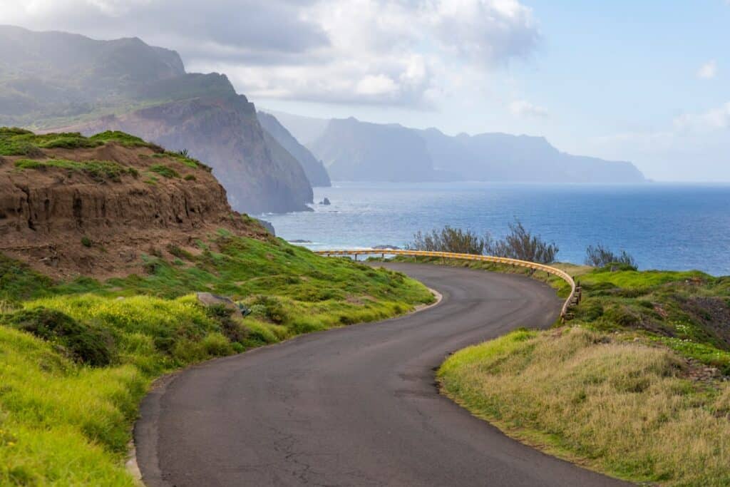 Best Beaches in Portugal: A Guide to the Country's Top Coastal Spots 34 Road leading toward Ponta de São Lourenço at Madeira's eastern tip