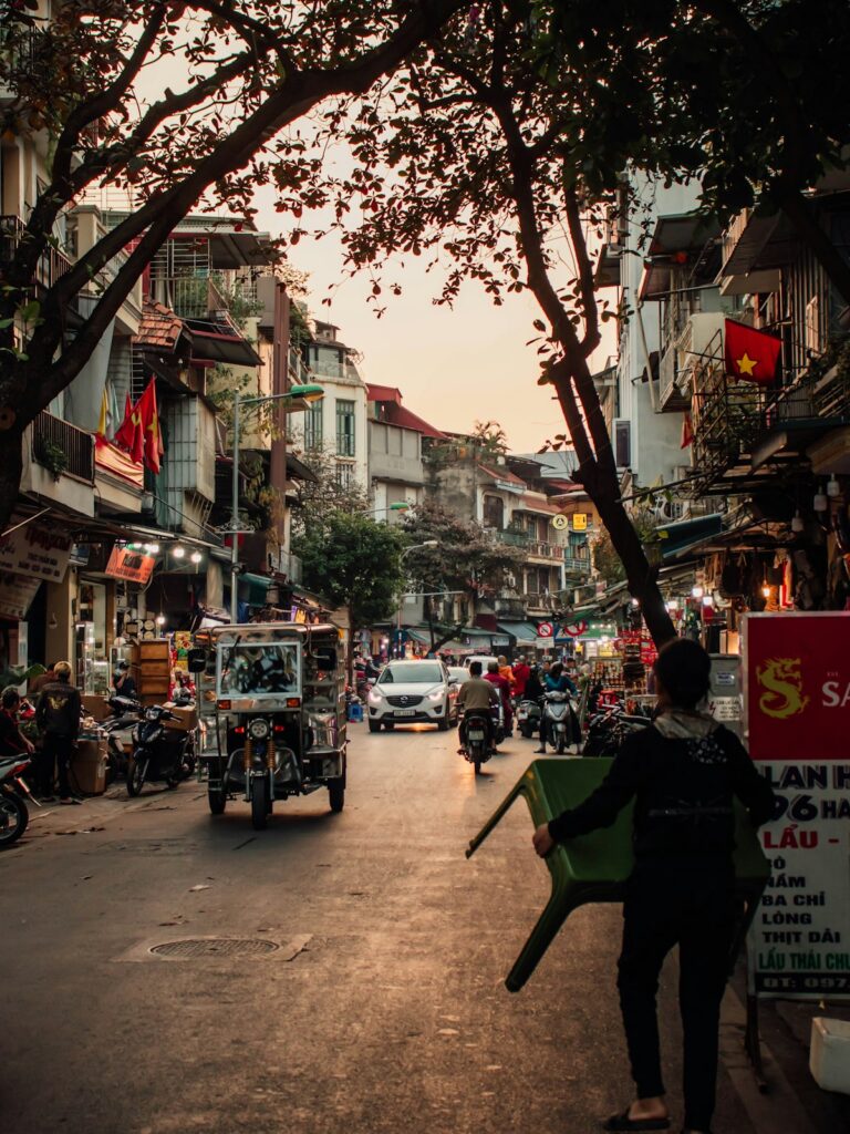 Where to Go in Southeast Asia in Summer: Best Destinations by Month 13 Busy street scene in Hanoi's old quarter, Northern Vietnam