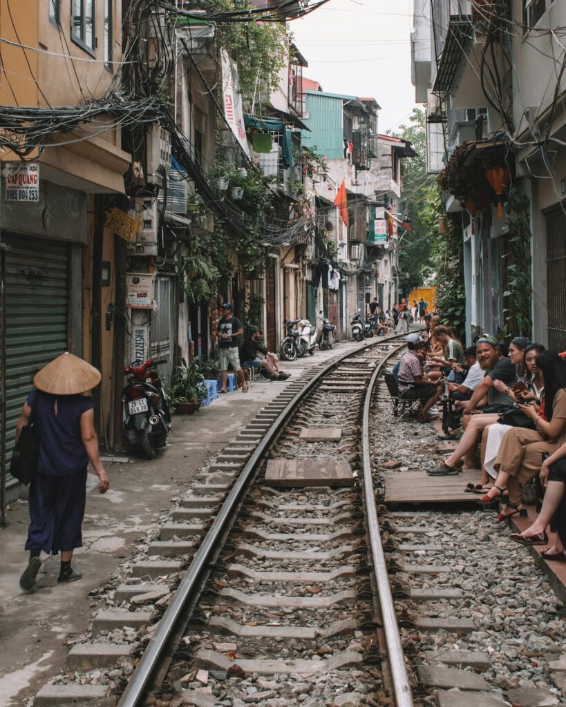Where to Go in Southeast Asia in Summer: Best Destinations by Month 14 Train Street in Hanoi lined with narrow buildings