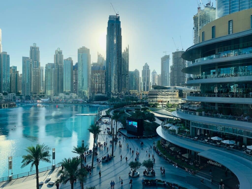 Dubai buildings representing the city's dense internet coverage areas